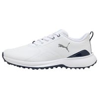 Puma Men's Fusion Grip 6 EVO SL Golf Shoes, White/Silver