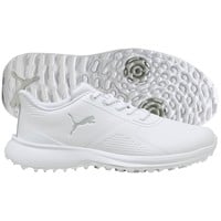 Puma Men's Fusion Grip 6 EVO SL Golf Shoes, White/Grey