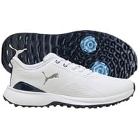 Puma Men's Fusion Grip 6 EVO SL Golf Shoes, White/Silver