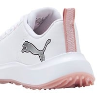 Puma Junior Gruve Sport Golf Shoes, White/Pink
