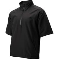TGW Mens Vapor Short Sleeve Golf Rain Pullover, Black