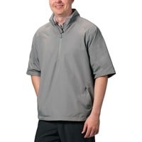 TGW Mens Vapor Short Sleeve Golf Rain Pullover, Grey