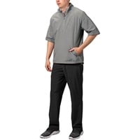 TGW Mens Vapor Short Sleeve Golf Rain Pullover, Grey