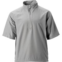TGW Mens Vapor Short Sleeve Golf Rain Pullover, Grey