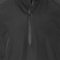 TGW Mens Packable Vapor Long Sleeve Golf Rain Pullover, Black