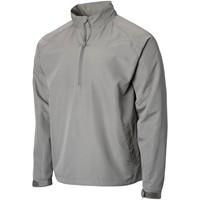 TGW Mens Packable Vapor Long Sleeve Golf Rain Pullover, Grey