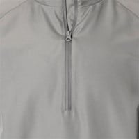 TGW Mens Packable Vapor Long Sleeve Golf Rain Pullover, Grey