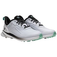 FootJoy Mens Pro SL Golf Shoes, White/Black