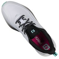 FootJoy Mens Pro SL Golf Shoes, White/Black