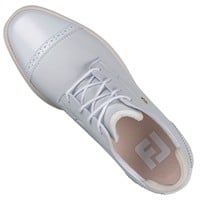 FootJoy Womens Traditions Cap Toe Golf Shoes, White