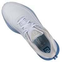 FootJoy Womens Pro SL Golf Shoes, White/Blue