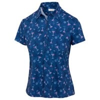 Greg Norman Womens Martini Party Golf Polo, Navy