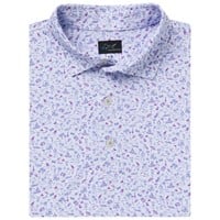 Greg Norman Mens ML75 Tee Time Getaway Golf Polo, White