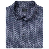 Greg Norman Mens ML75 Palm Leaflets Golf Polo, Charcoal