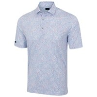 Greg Norman Mens ML75 Heritage Garden Golf Polo, Blue