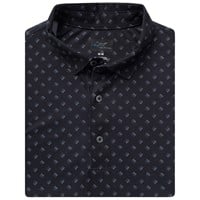 Greg Norman Mens ML75 Microlux Fore Golf Polo, Black