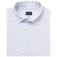 Greg Norman Mens ML75 Microlux Fore Golf Polo, White