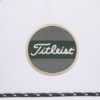 Titleist Limited Edition Tee Time Boardwalk Rope Golf Hat, White/Gold