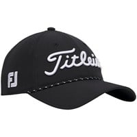 Titleist Tour Breezer Golf Hat, Black/White