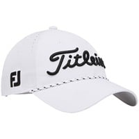 Titleist Tour Breezer Golf Hat, White/Black