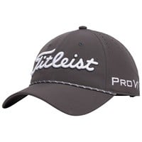 Titleist Tour Breezer Golf Hat, Charcoal/White