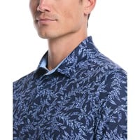 Callaway Mens Chev Botanical Golf Polo, Dark Blue