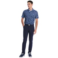 Callaway Mens Chev Botanical Golf Polo, Dark Blue