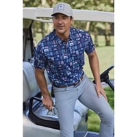 Callaway Mens Whiskey Ace Golf Polo, Dark Blue
