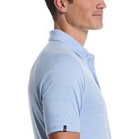 Callaway Heather Jacquard Golf Polo, Light Blue