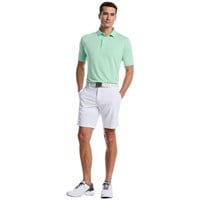 Callaway Heather Jacquard Golf Polo, Light Green