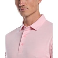 Callaway Heather Jacquard Golf Polo, Pink
