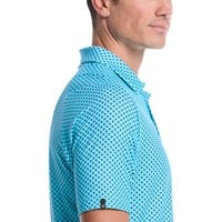 Callaway TM Golf Printed Polo, Light Blue