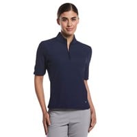 Callaway Womens Rib Play Golf Polo, Dark Blue