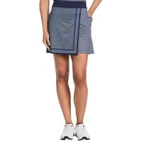 Callaway Womens Sleeveless Scarf Geo Rib Collar Polo, Dark Blue