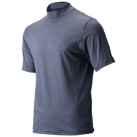 TGW Mens Solid Performance Golf Mock, Grey