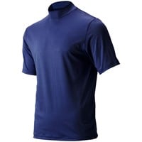 TGW Mens Solid Performance Golf Mock, Navy