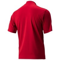 TGW Mens Solid Performance Golf Mock, Red