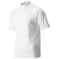 TGW Mens Solid Performance Golf Mock, White