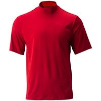 TGW Mens Solid Performance Golf Mock, Red