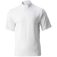 TGW Mens Solid Performance Golf Mock, White