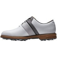 FootJoy Mens Premier Series Packard LX Golf Shoes - Previous Season Style, White/Grey