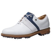 FootJoy Mens Premier Series Packard LX Golf Shoes - Previous Season Style, White/Navy