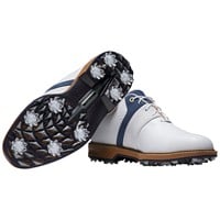 FootJoy Mens Premier Series Packard LX Golf Shoes - Previous Season Style, White/Navy