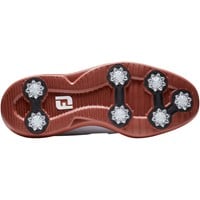 FootJoy Mens Traditions Blucher Golf Shoes - Previous Season Style, White/Red