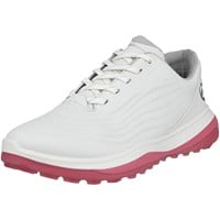 ECCO Womens LT1 Golf Shoes, White/Pink