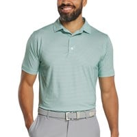 FootJoy Mens Stellar Print Lisle Golf Polo, Green