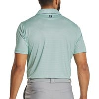 FootJoy Mens Stellar Print Lisle Golf Polo, Green