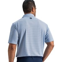FootJoy Men's Stellar Print Lisle Golf Polo, Navy