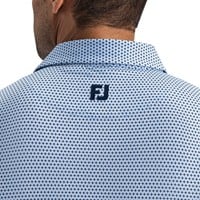 FootJoy Men's Stellar Print Lisle Golf Polo, Navy