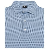FootJoy Men's Stellar Print Lisle Golf Polo, Navy